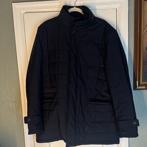 Men's Black Quilted Puffer Jacket